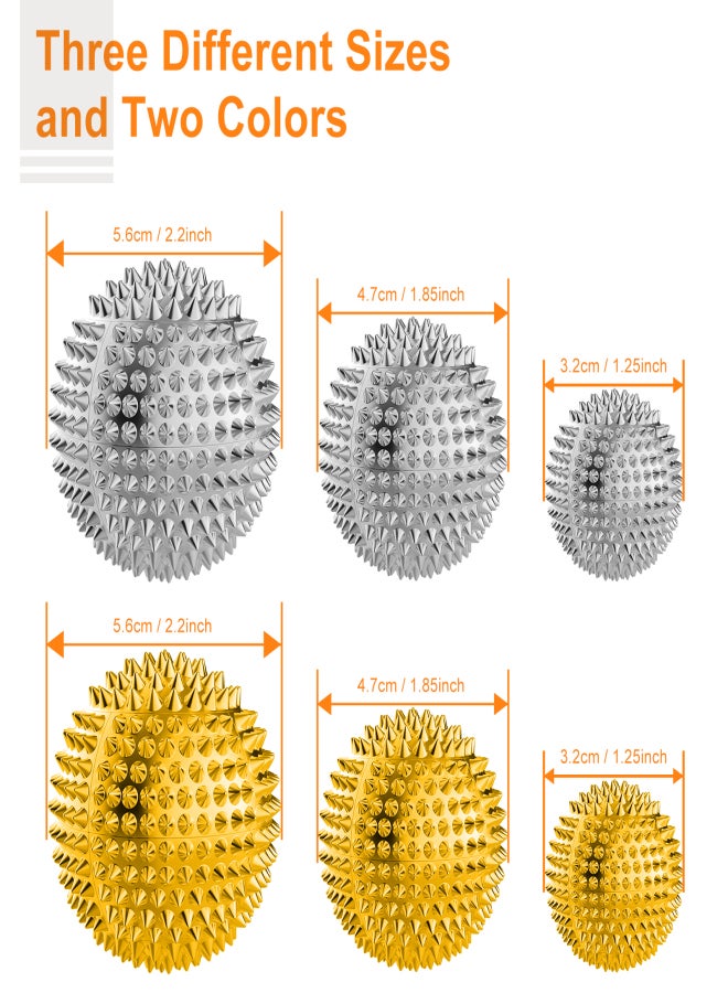Aiseely 2pcs Massage Ball with Needles Acupressure Active Massager Spiky Hard Massaging Tool for Hand Foot - Image 4
